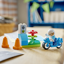 Load image into Gallery viewer, Lego Duplo Town Blue Police Motorcycle Playset 10471
