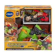 Load image into Gallery viewer, Vtech Switch &amp; Go Dinos Armour Up Triceratops Spinosaurus
