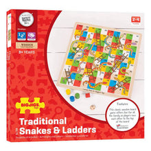 Load image into Gallery viewer, Traditional Snakes and Ladders  Wooden
