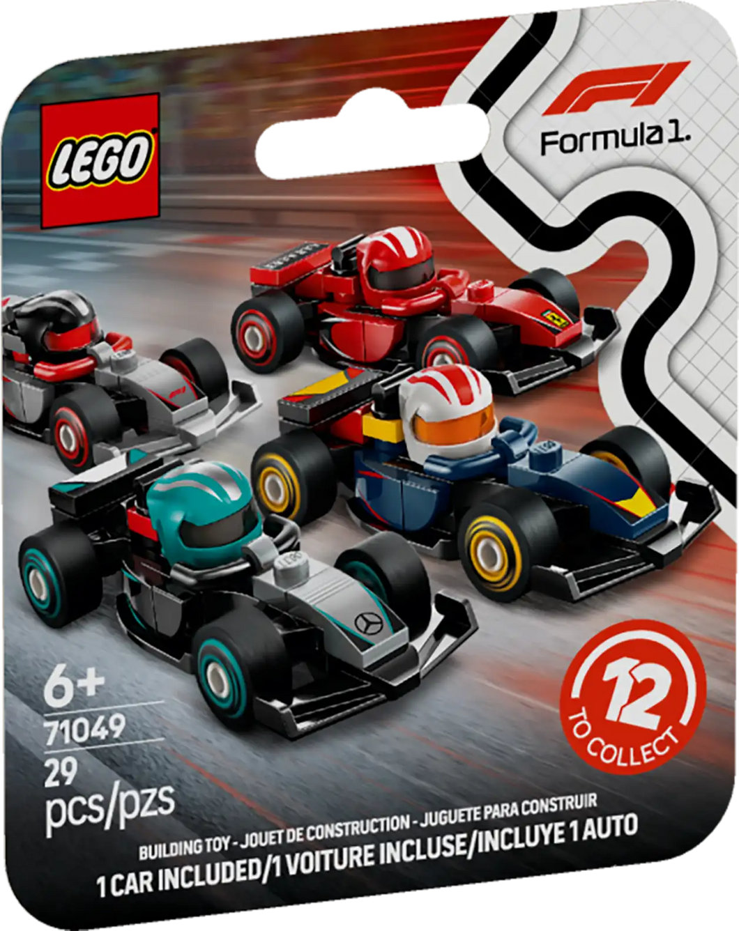 LEGO Minifigures 71049 F1 Collectible Race Cars Assortment