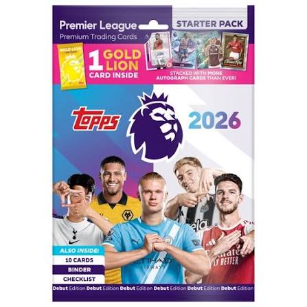 Topps Premier League Trading Card Game: 2026 Debut Edition Starter Pack