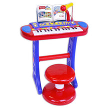 Load image into Gallery viewer, Bontempi 37 Key Electronic Keyboard With Microphone Legs And Stool
