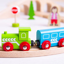 Load image into Gallery viewer, Wooden Figure of Eight Train Set
