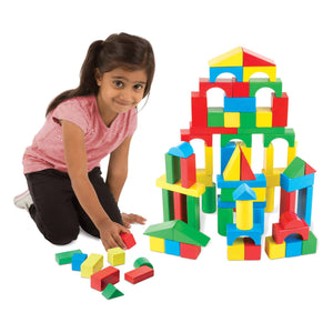 Melissa & Doug 100 Piece Wood Blocks Set