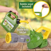 Load image into Gallery viewer, Tomy John Deere Bubble Leaf Blower &amp; Refill Can
