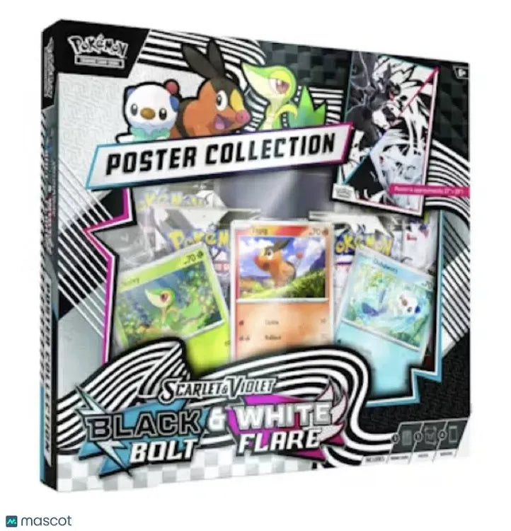 Pokemon TCG: Black Bolt & White Flare Unova Poster Collection