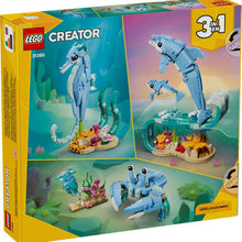 Load image into Gallery viewer, LEGO Creator 31385 3-in-1 Sea Animals: Beautiful Dolphins Set
