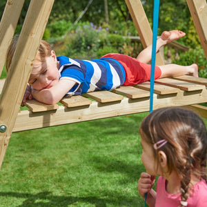 TP Forest Multiplay Double Wooden Swing Set & Slide - FSC® certified