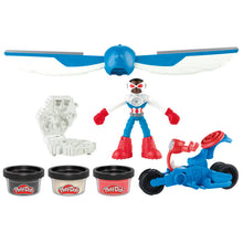 Load image into Gallery viewer, Play-Doh Marvel Playset Captain America Moto-Slicer
