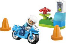 Load image into Gallery viewer, Lego Duplo Town Blue Police Motorcycle Playset 10471
