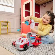PAW Patrol Fire Rescue Rapid Reload Fire Truck with Lights and Sounds