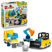 Load image into Gallery viewer, Lego Duplo 10475 3 in 1 Construction Vehicles
