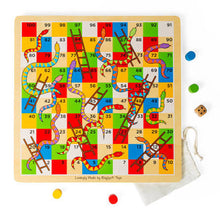Load image into Gallery viewer, Traditional Snakes and Ladders  Wooden
