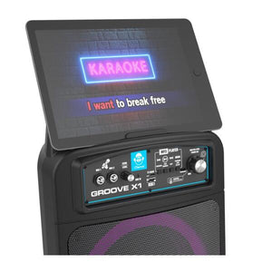 iDance Groove X1 Karaoke Machine Portable Speaker With Stand