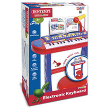 Load image into Gallery viewer, Bontempi 37 Key Electronic Keyboard With Microphone Legs And Stool
