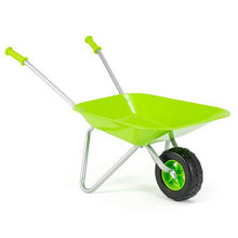 Load image into Gallery viewer, Little Roots Metal Wheel Barrow Green
