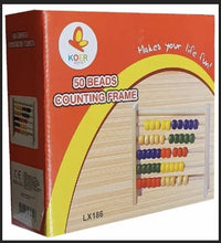 Load image into Gallery viewer, Wooden Abacus
50 Beads Counting Frame.
