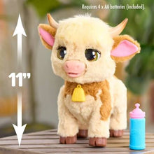 Load image into Gallery viewer, FurReal Plush Toy Interactive Pet Maggie the Feed &amp; Follow Cow
