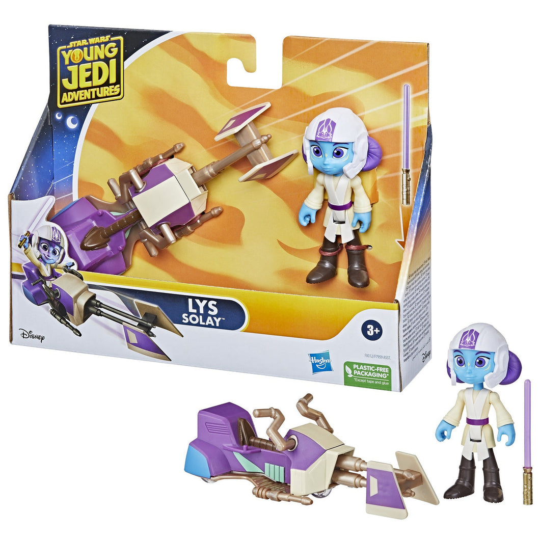Star Wars Young Jedi Adventures Lys Solay Figure & Vehicle