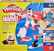 Load image into Gallery viewer, Play-Doh Marvel Playset Captain America Moto-Slicer

