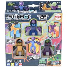 Load image into Gallery viewer, StikBot Shinies Poseable Figures 3 Pack
