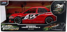 Load image into Gallery viewer, Jada Fast &amp; Furious 2006 Mitsubishi Lancer - 1:24
