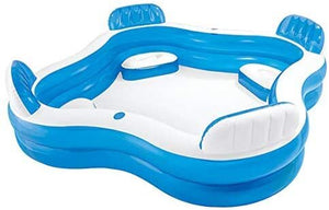 Intex Family Inflatable Paddling Pool with Built-In Seats