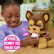 Load image into Gallery viewer, FurReal Benny The Kiss &amp; Cuddle Pup Interactive Plush Toy
