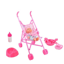 Load image into Gallery viewer, Lullaby 26cm Talking Doll With Stroller
