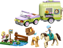 Load image into Gallery viewer, Lego Friends Horse &amp; Baby Foal Trailer Toy Set 42695
