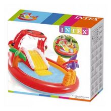 Load image into Gallery viewer, INTEX DINO PLAY CENTRE SWIMMING POOL WITH SLIDE &amp; SPRAYER
