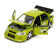 Load image into Gallery viewer, Jada Toys Fast &amp; Furious Brian's 2002 Mitsubishi Lancer EVO VII 1:24 Scale Die-Cast
