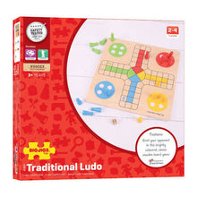 Load image into Gallery viewer, Bigjigs Traditional Ludo Wooden
