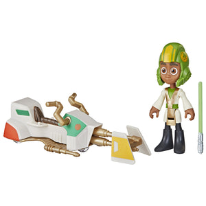 Star Wars Young Jedi Adventures Kai Brightstar Figure & Vehicle