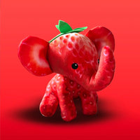 Load image into Gallery viewer, Foodibles Large Strawberry Elephant
