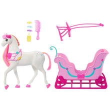 Load image into Gallery viewer, Barbie in The Nutcracker Land Of Sweets Horse &amp; Sled
