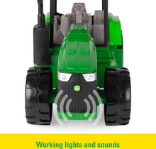Load image into Gallery viewer, TOMY John Deere Lights &amp; Sounds Tractor Toy -
