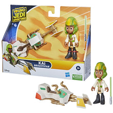 Load image into Gallery viewer, Star Wars Young Jedi Adventures Kai Brightstar Figure &amp; Vehicle
