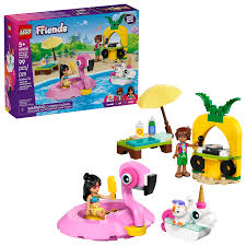 LEGO Friends Unicorn & Flamingo Pool Party Toy Building Set 42658 launching 1st June 2025