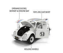 Load image into Gallery viewer, Jada Herbie The Love Bug VW Beetle 1:24 Scale Die Cast Car
