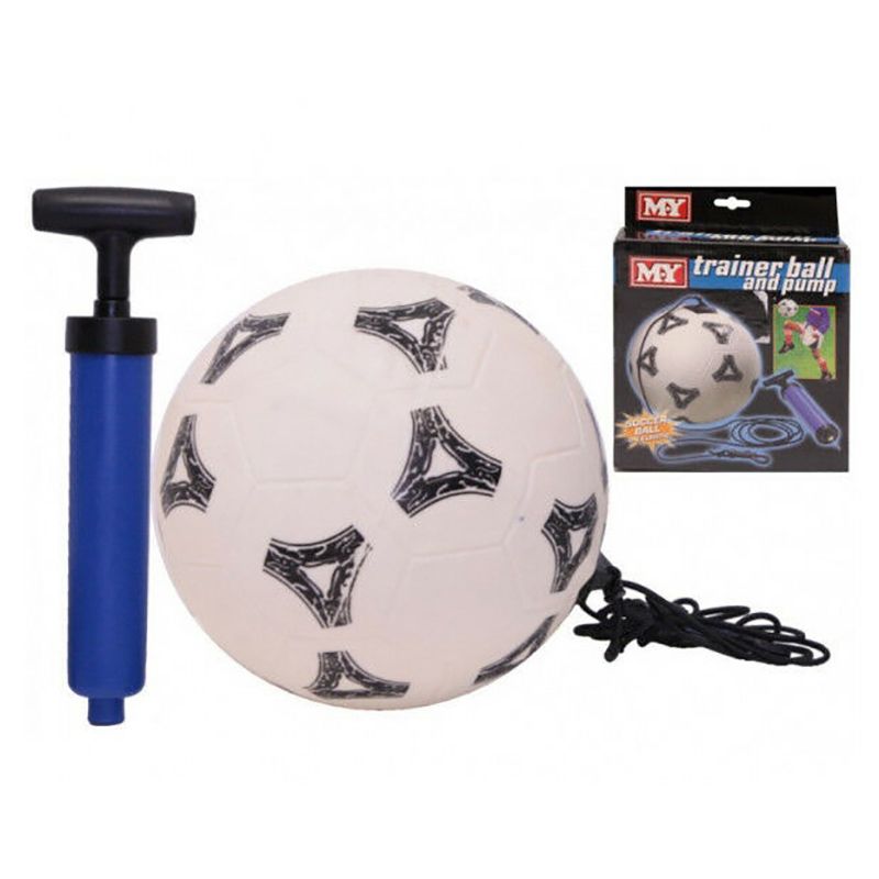 M.Y Elastic Trainer Ball and Pump White