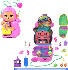 Polly Pocket Momma Monkey & Baby Playset