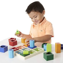 Load image into Gallery viewer, Melissa &amp; Doug Shape Sequence Sorting Set (18 Pieces)
