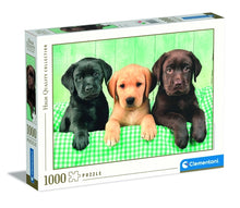 Load image into Gallery viewer, Clementoni Three Labradors 1000 Piece Jigsaw Puzzle CM39279
