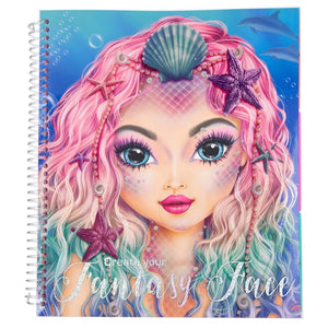 Top Model Fantasy Face Colouring Book