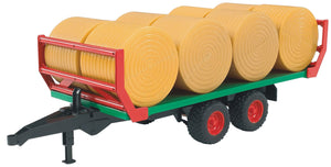 Bruder Bale Trailer with 8 round bales 2220