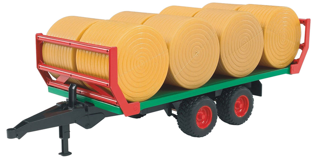Bruder Bale Trailer with 8 round bales 2220