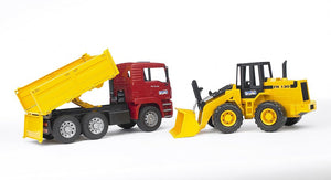 Bruder Man Construction Truck With Articulated Loader 2752
