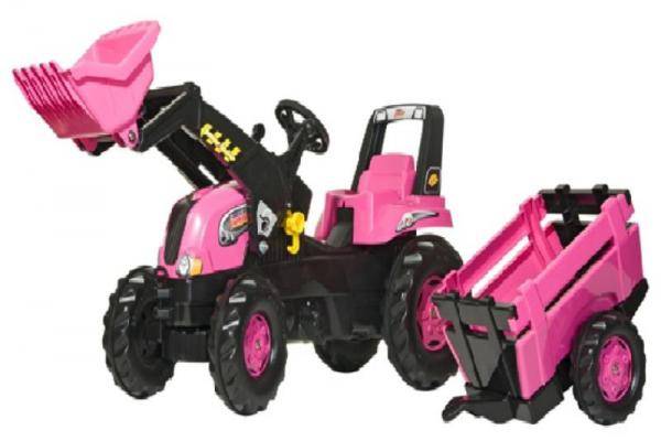 Rolly Pink Junior Tractor, Trailer & Loader